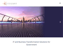 Tablet Screenshot of citizant.com